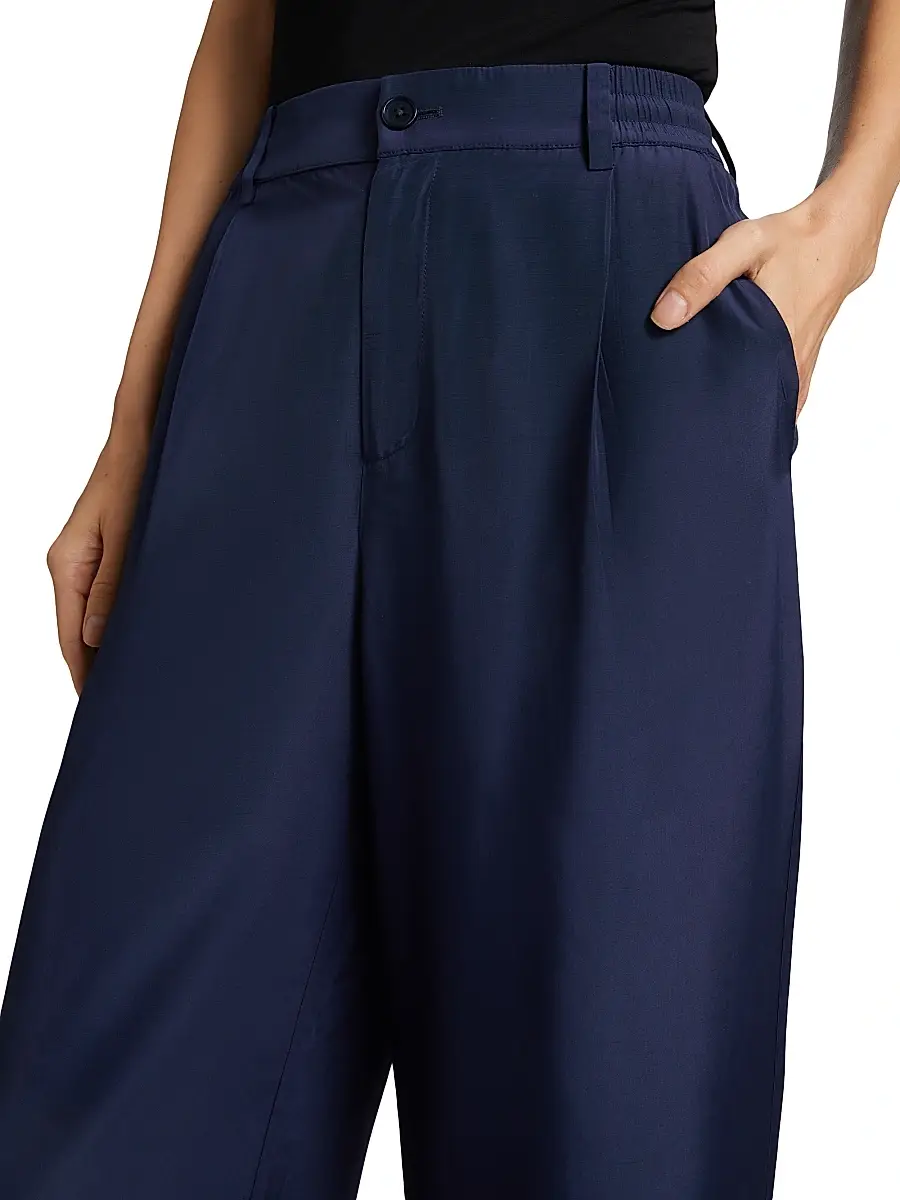 Simkhai Women's Sydnie Paperbag-Waist Wide-Leg Pants | Thumbnail 6 Simkhai Women's Sydnie Paperbag-Waist Wide-Leg Pants | Thumbnail 6