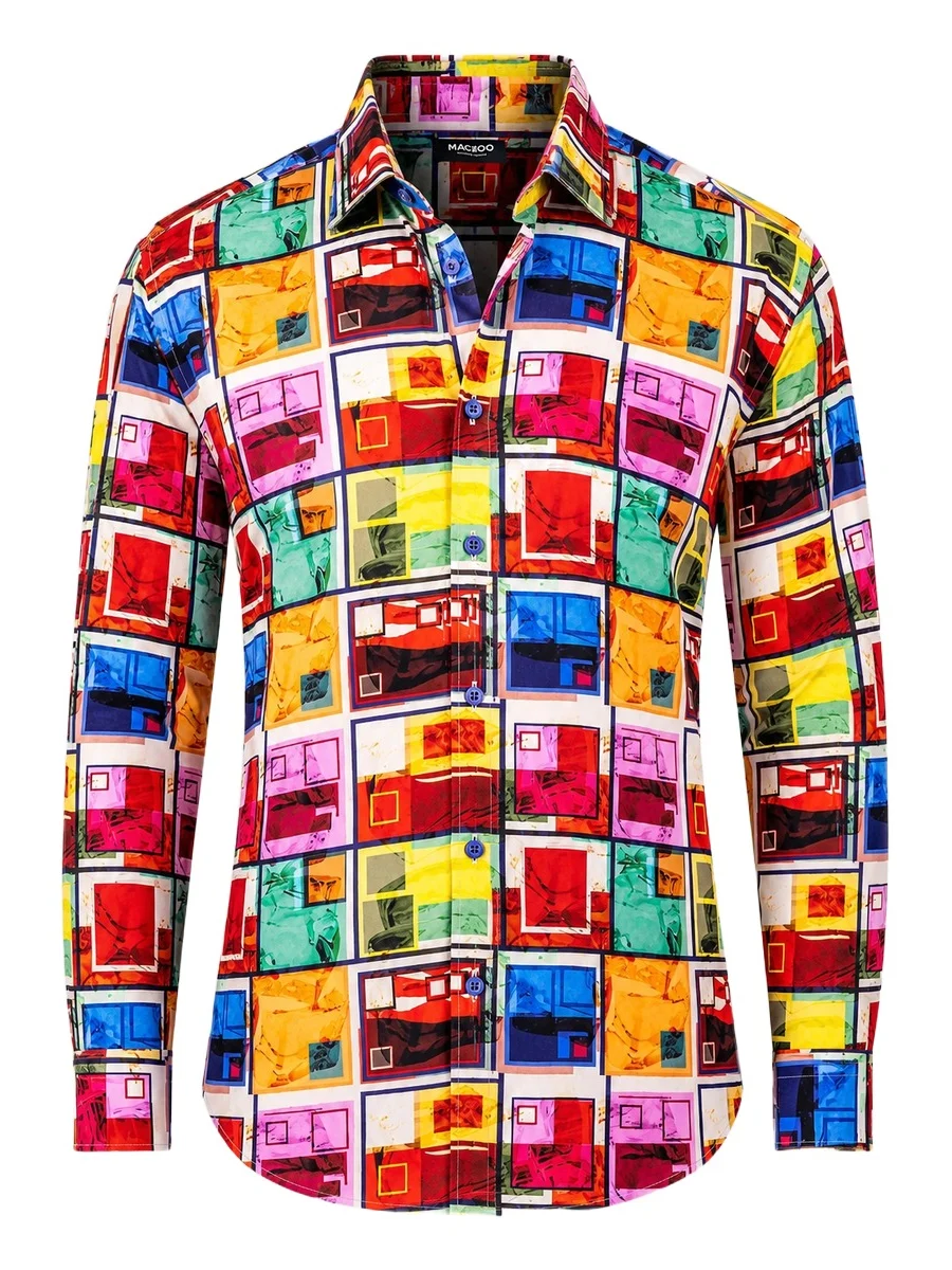 Men's Fibonacci Marthyr Color Block Shirt Men's Fibonacci Marthyr Color Block Shirt
