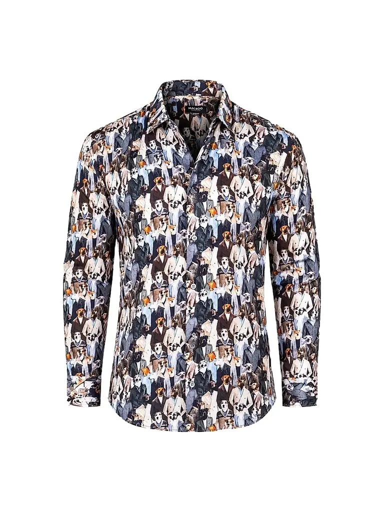 Maceoo Men's Fibonacci Marthyr Canine Shirt | Image 1 Maceoo Men's Fibonacci Marthyr Canine Shirt | Image 1