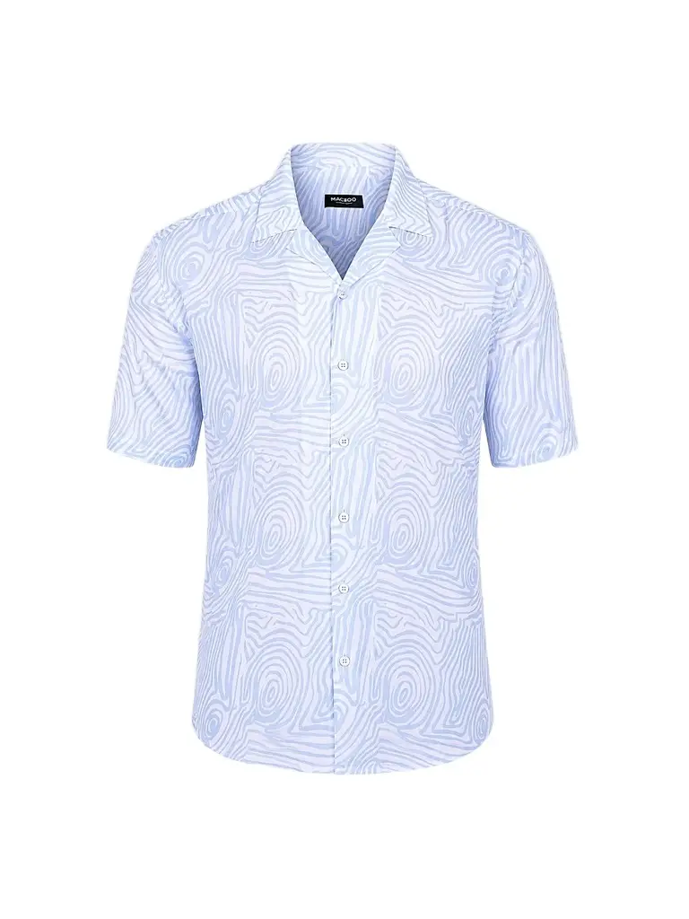 Maceoo Men's Apachi Marthyr Shirt - Blue - Size XXXXL | Image 1 Maceoo Men's Apachi Marthyr Shirt - Blue - Size XXXXL | Image 1