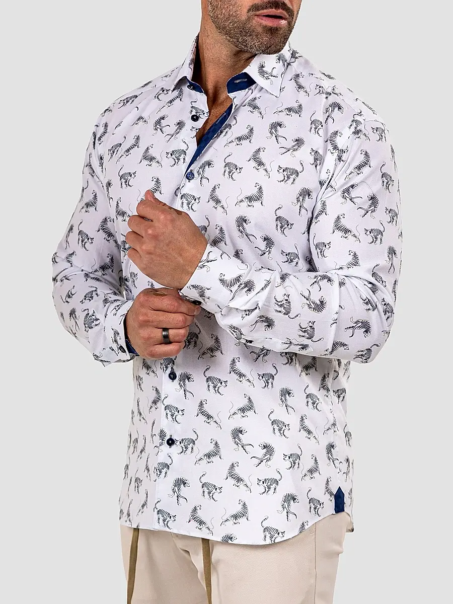 Maceoo Men's Fibonacci Marthyr Cheetah Shirt | Thumbnail 4 Maceoo Men's Fibonacci Marthyr Cheetah Shirt | Thumbnail 4
