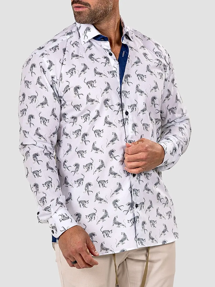 Maceoo Men's Fibonacci Marthyr Cheetah Shirt | Thumbnail 5 Maceoo Men's Fibonacci Marthyr Cheetah Shirt | Thumbnail 5