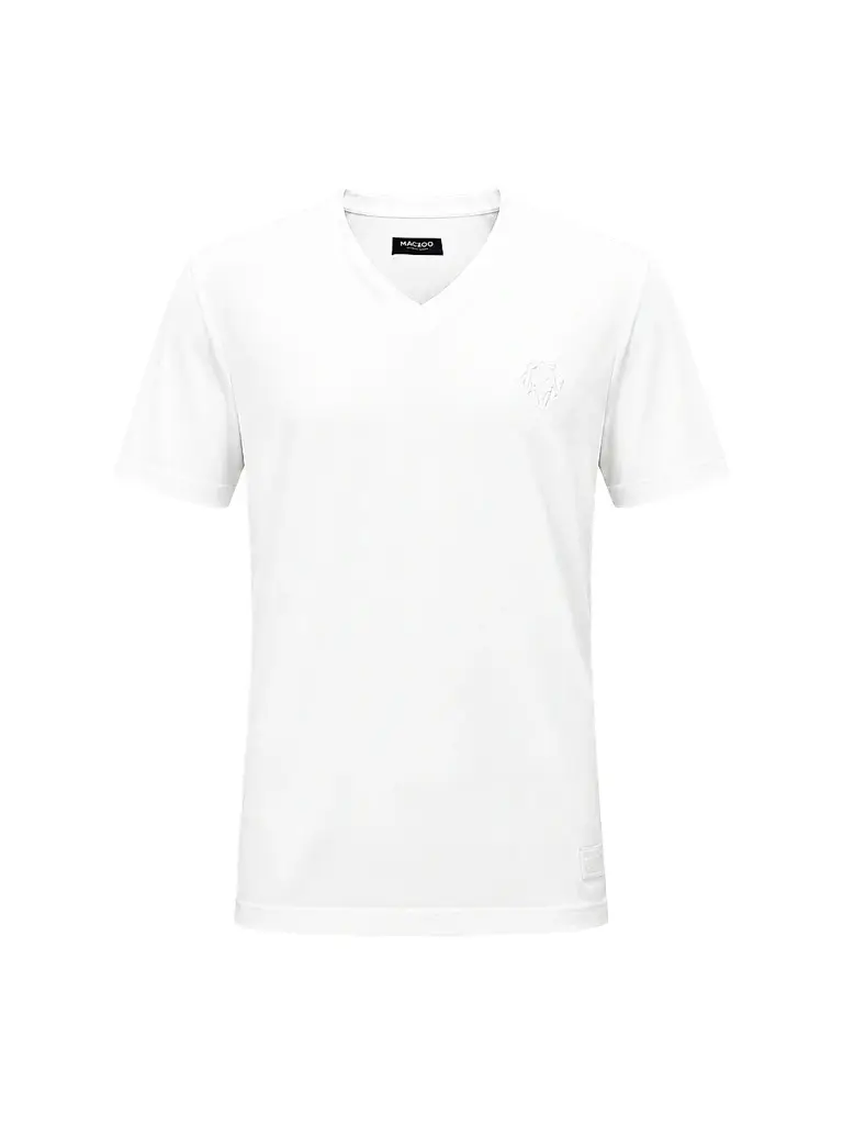 Maceoo Men's V-Neck SS Short Sleeve T-Shirt - White - Size XXXL | Image 1 Maceoo Men's V-Neck SS Short Sleeve T-Shirt - White - Size XXXL | Image 1
