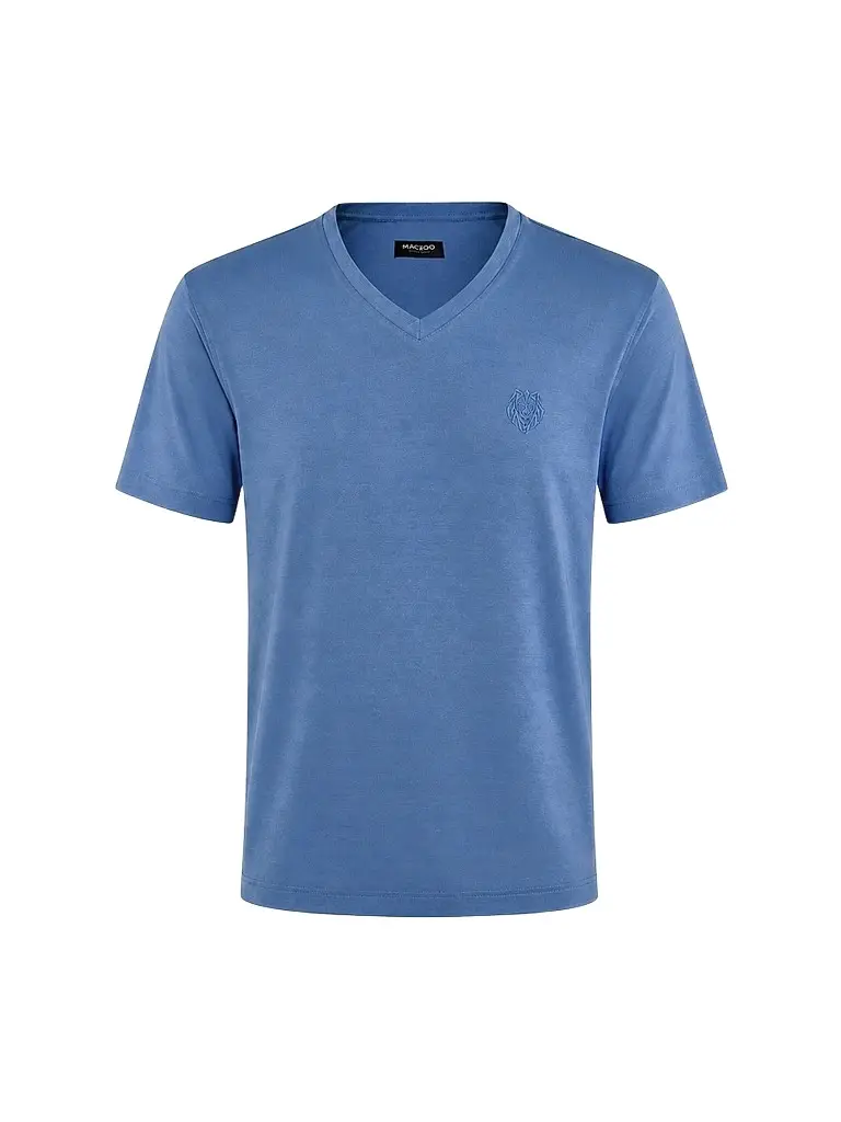 Maceoo Men's V-Neck SS Short Sleeve T-Shirt - Blue - Size XXXL | Image 1 Maceoo Men's V-Neck SS Short Sleeve T-Shirt - Blue - Size XXXL | Image 1