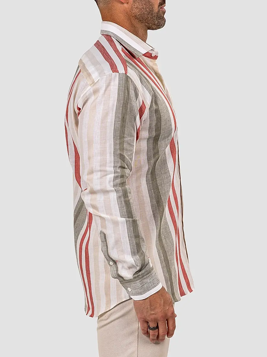 Maceoo Men's Fibonacci Marthyr Bold Stripe Shirt | Thumbnail 2 Maceoo Men's Fibonacci Marthyr Bold Stripe Shirt | Thumbnail 2