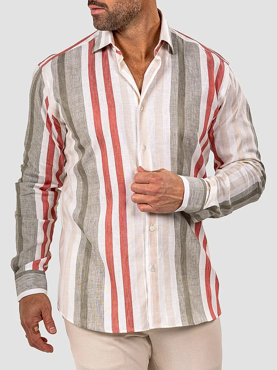 Maceoo Men's Fibonacci Marthyr Bold Stripe Shirt | Thumbnail 4 Maceoo Men's Fibonacci Marthyr Bold Stripe Shirt | Thumbnail 4