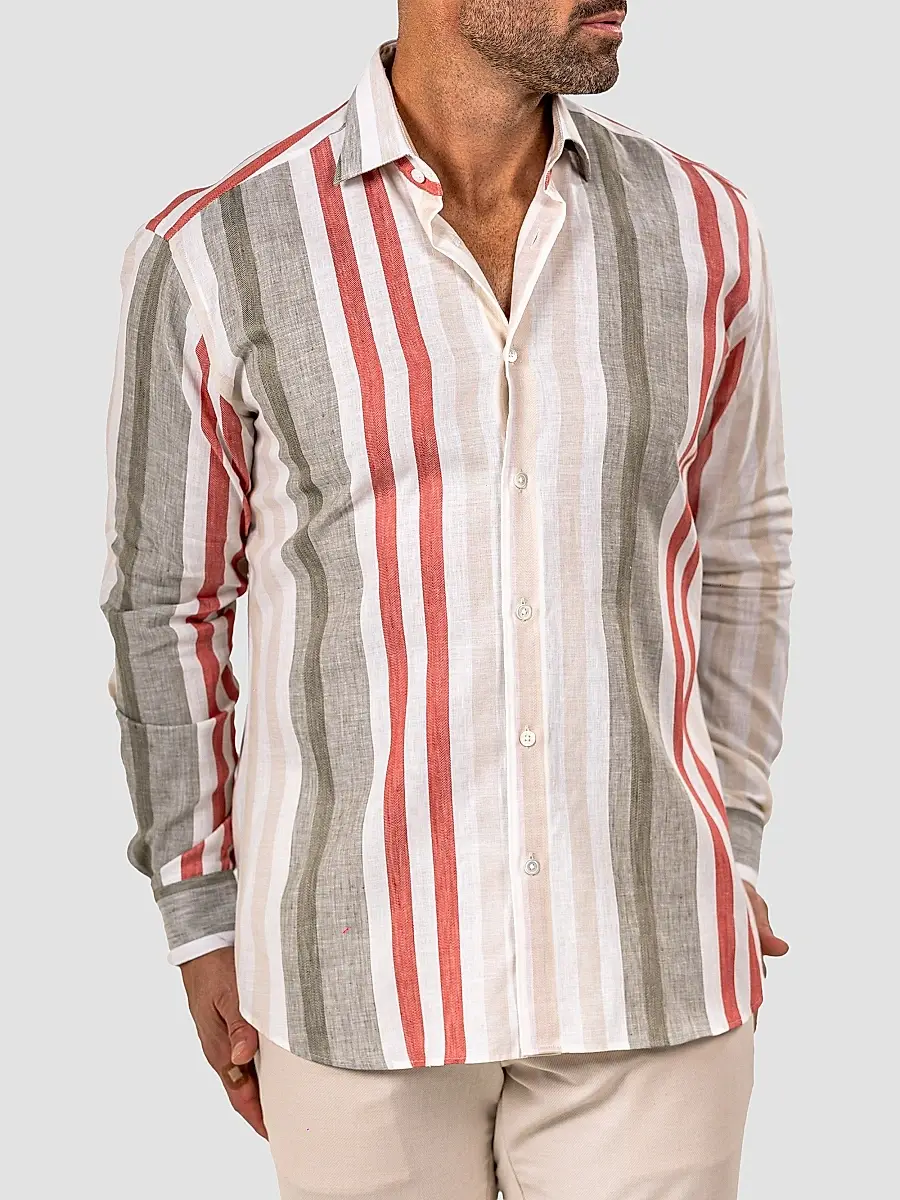Maceoo Men's Fibonacci Marthyr Bold Stripe Shirt | Thumbnail 7 Maceoo Men's Fibonacci Marthyr Bold Stripe Shirt | Thumbnail 7