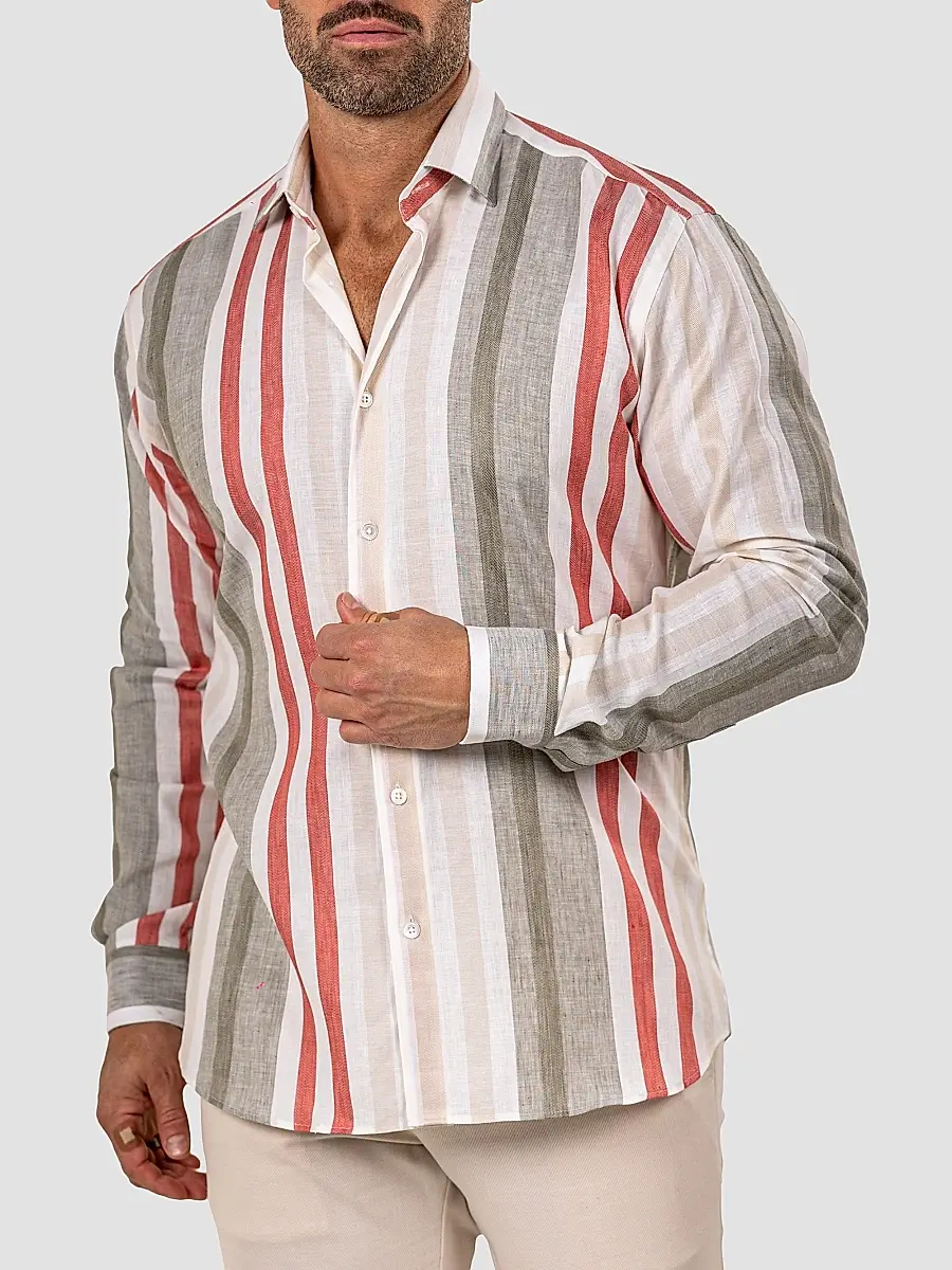 Maceoo Men's Fibonacci Marthyr Bold Stripe Shirt | Thumbnail 8 Maceoo Men's Fibonacci Marthyr Bold Stripe Shirt | Thumbnail 8