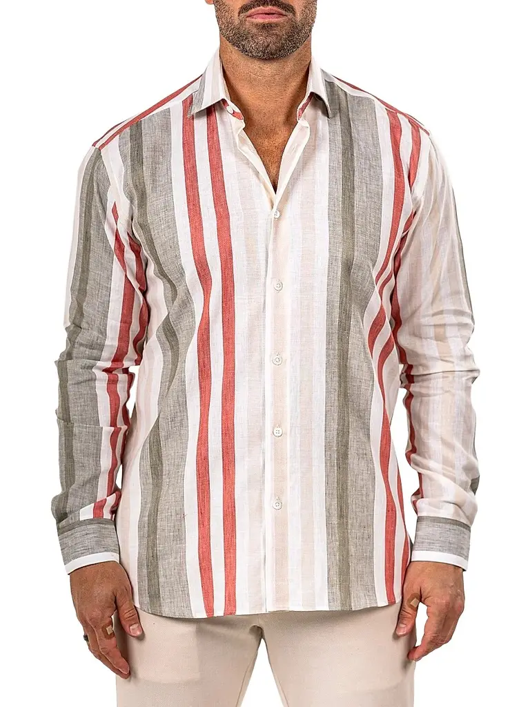 Men's Fibonacci Marthyr Bold Stripe Shirt