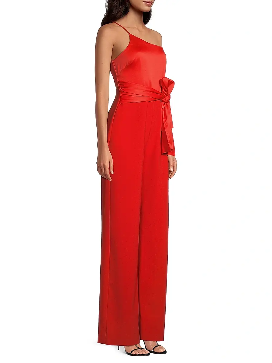 Likely Women's Yara One-Shoulder Bow Jumpsuit | Thumbnail 4
