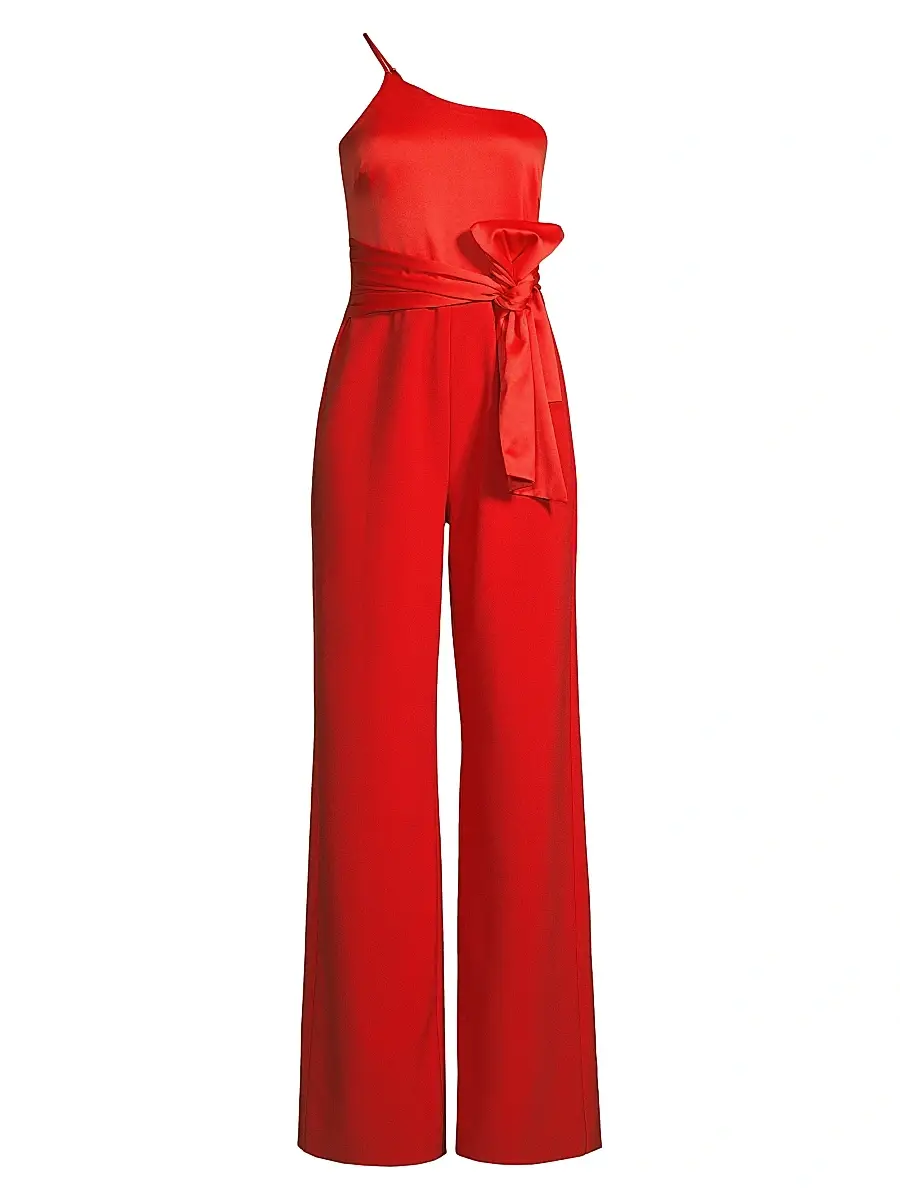 Likely Women's Yara One-Shoulder Bow Jumpsuit