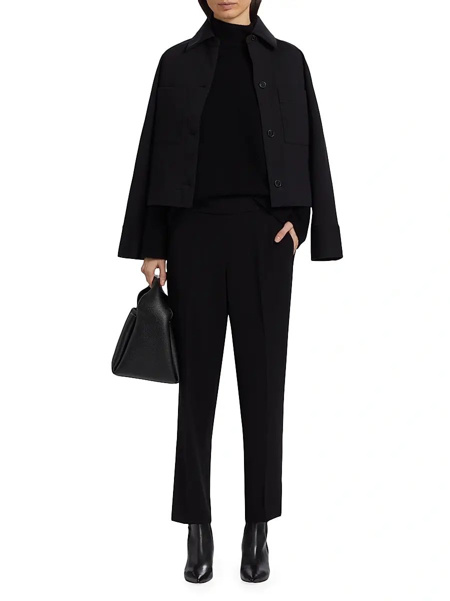Vince Women's Mid-Rise Tapered Pants | Thumbnail 2 Vince Women's Mid-Rise Tapered Pants | Thumbnail 2