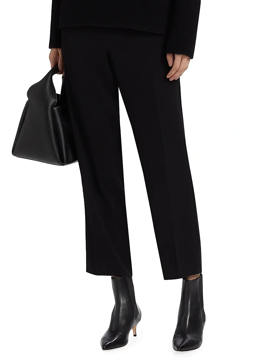 Vince Women's Mid-Rise Tapered Pants | Thumbnail 3 Vince Women's Mid-Rise Tapered Pants | Thumbnail 3