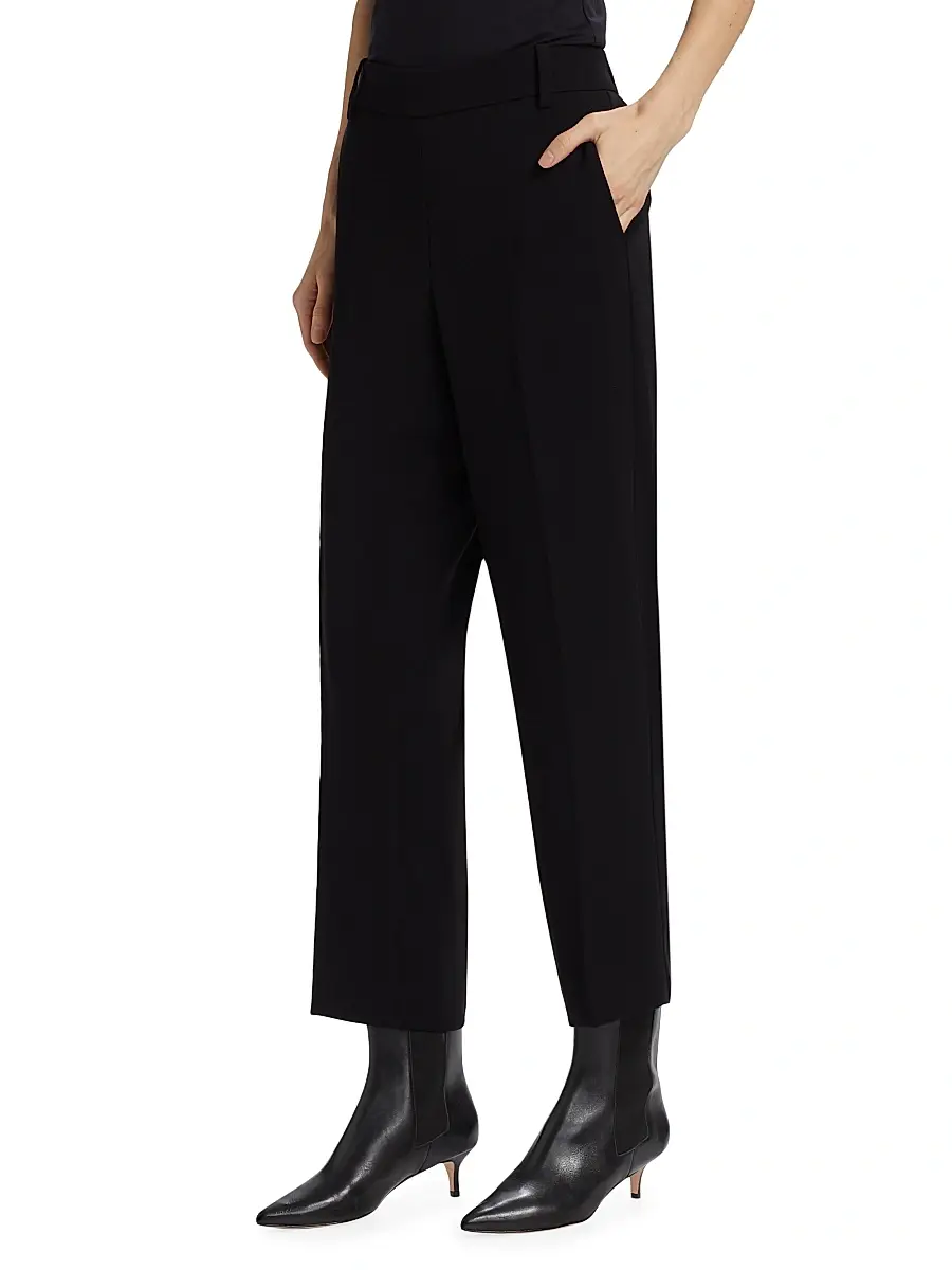 Vince Women's Mid-Rise Tapered Pants | Thumbnail 4 Vince Women's Mid-Rise Tapered Pants | Thumbnail 4