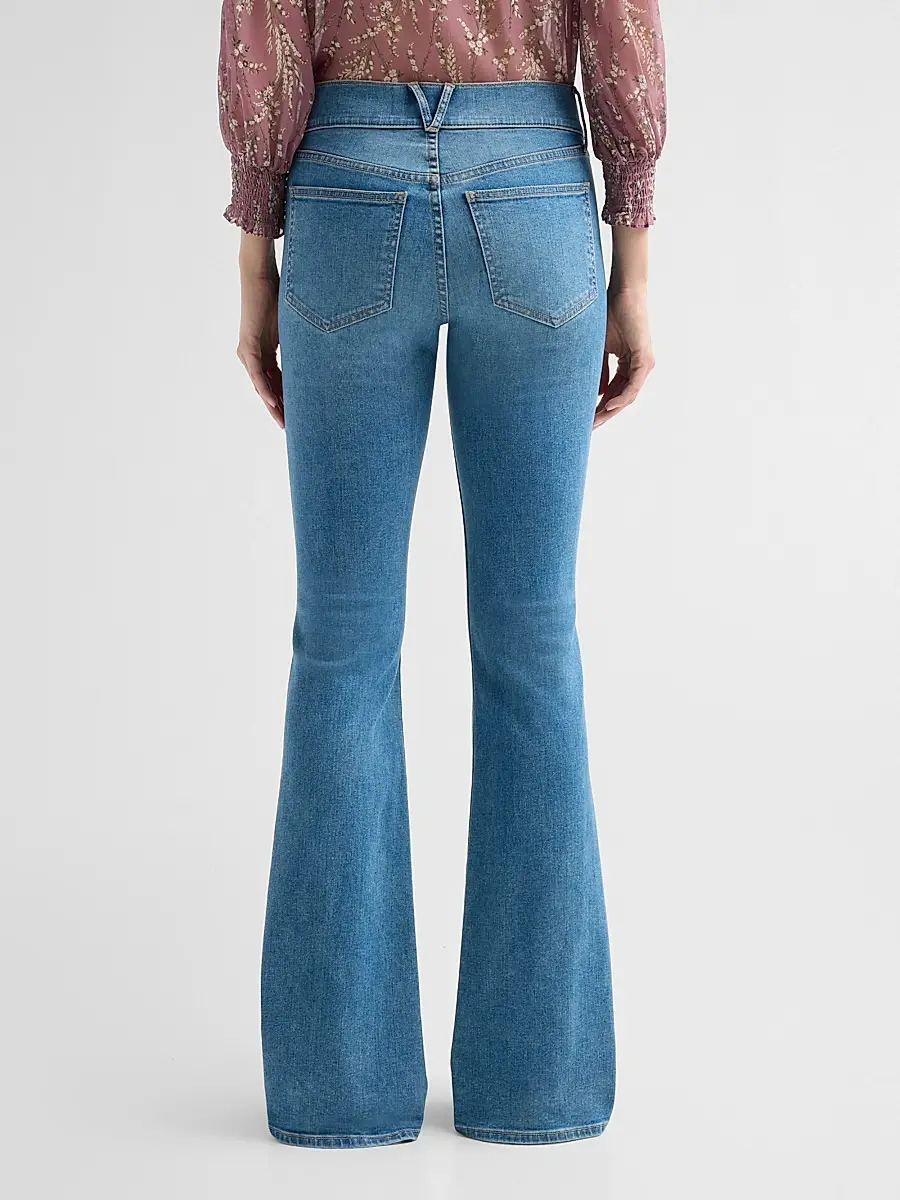 Veronica Beard Women's Beverly Mid-Rise Skinny Flare Jeans | Thumbnail 3 Veronica Beard Women's Beverly Mid-Rise Skinny Flare Jeans | Thumbnail 3