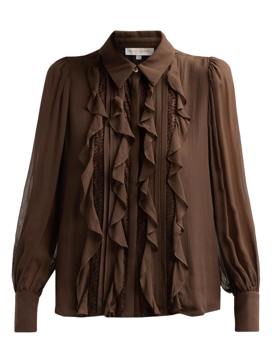 Women's Claire Silk Ruffle Blouse Women's Claire Silk Ruffle Blouse