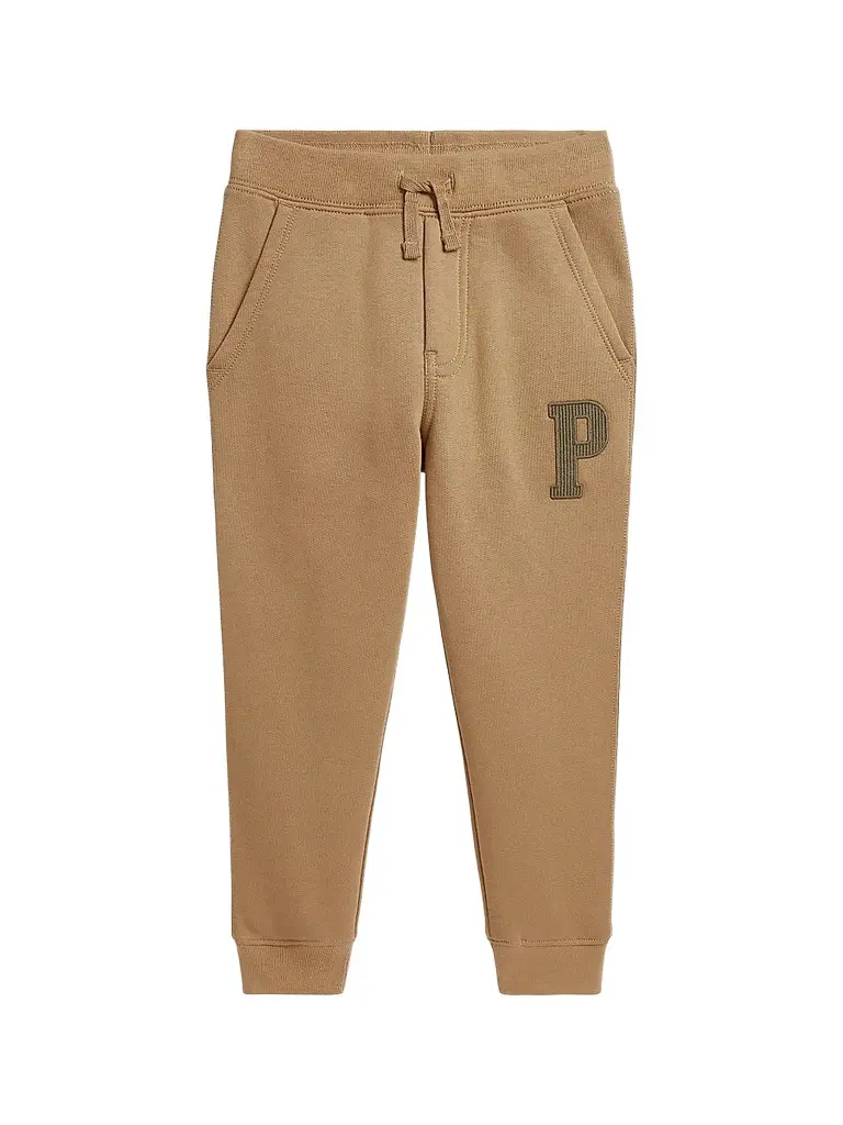 Polo Ralph Lauren Little Boy's & Boy's Logo Joggers - Camel - Size 18 | Image 1 Polo Ralph Lauren Little Boy's & Boy's Logo Joggers - Camel - Size 18 | Image 1