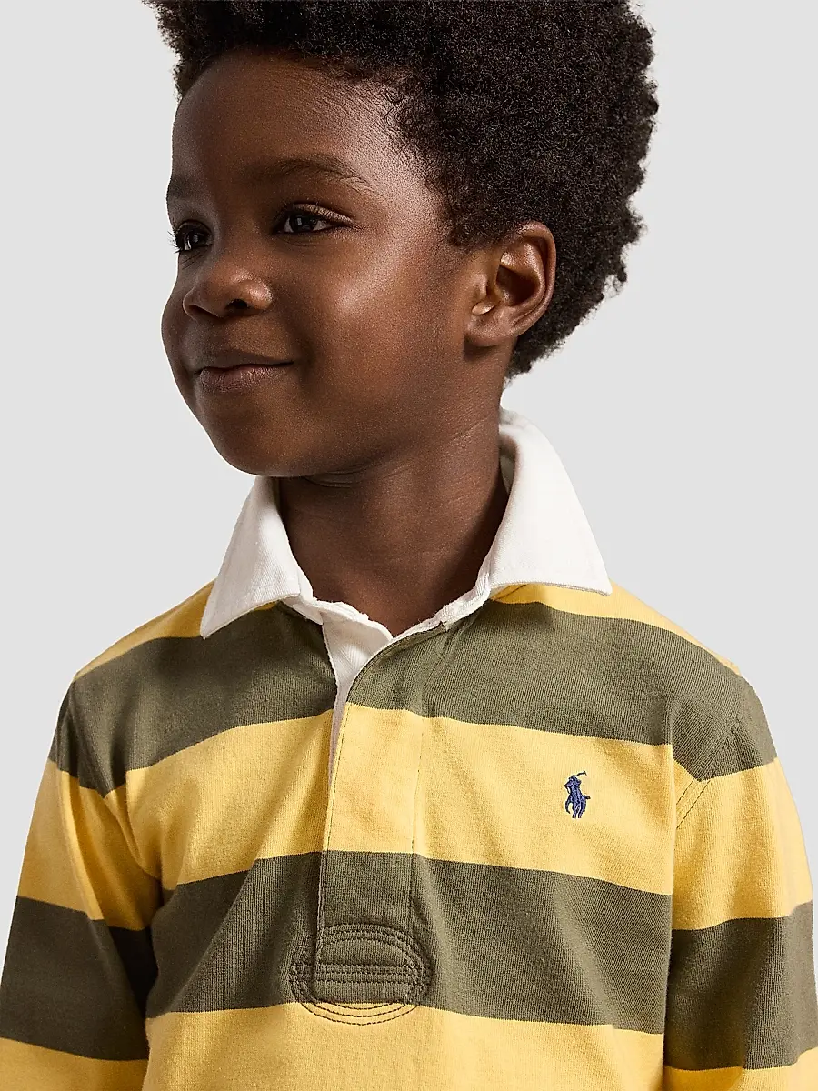 Polo Ralph Lauren Boy's Little Boy's & Boy's Cotton Jersey Rugby Shirt | Thumbnail 4 Polo Ralph Lauren Boy's Little Boy's & Boy's Cotton Jersey Rugby Shirt | Thumbnail 4