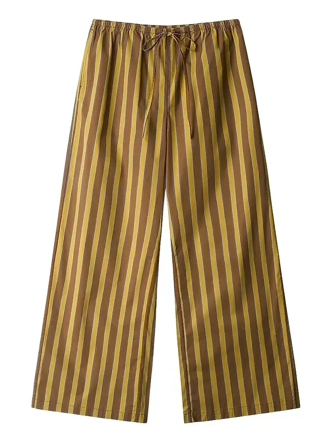Women's Mateo Striped Cotton Pants Women's Mateo Striped Cotton Pants