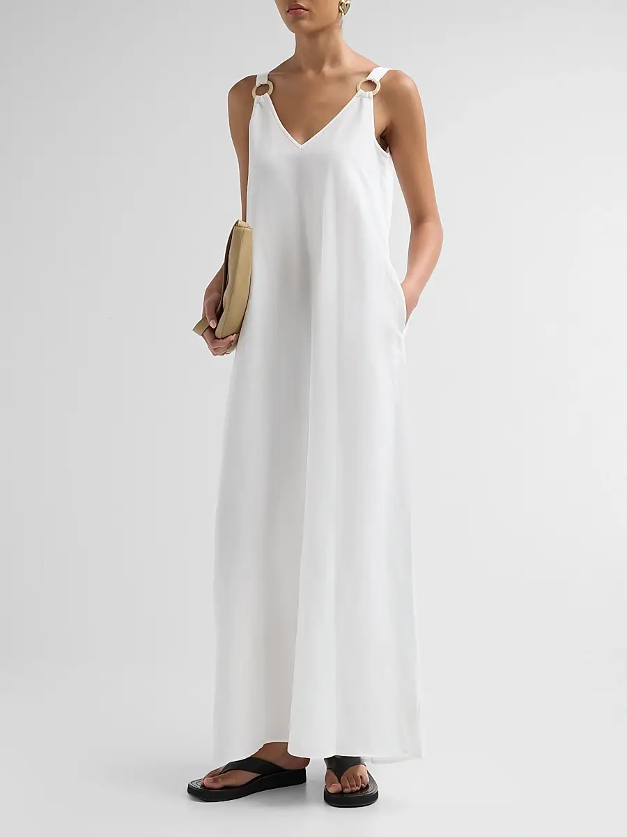 L'Agence Women's Didi O-Ring Strap Maxi Dress | Thumbnail 4 L'Agence Women's Didi O-Ring Strap Maxi Dress | Thumbnail 4