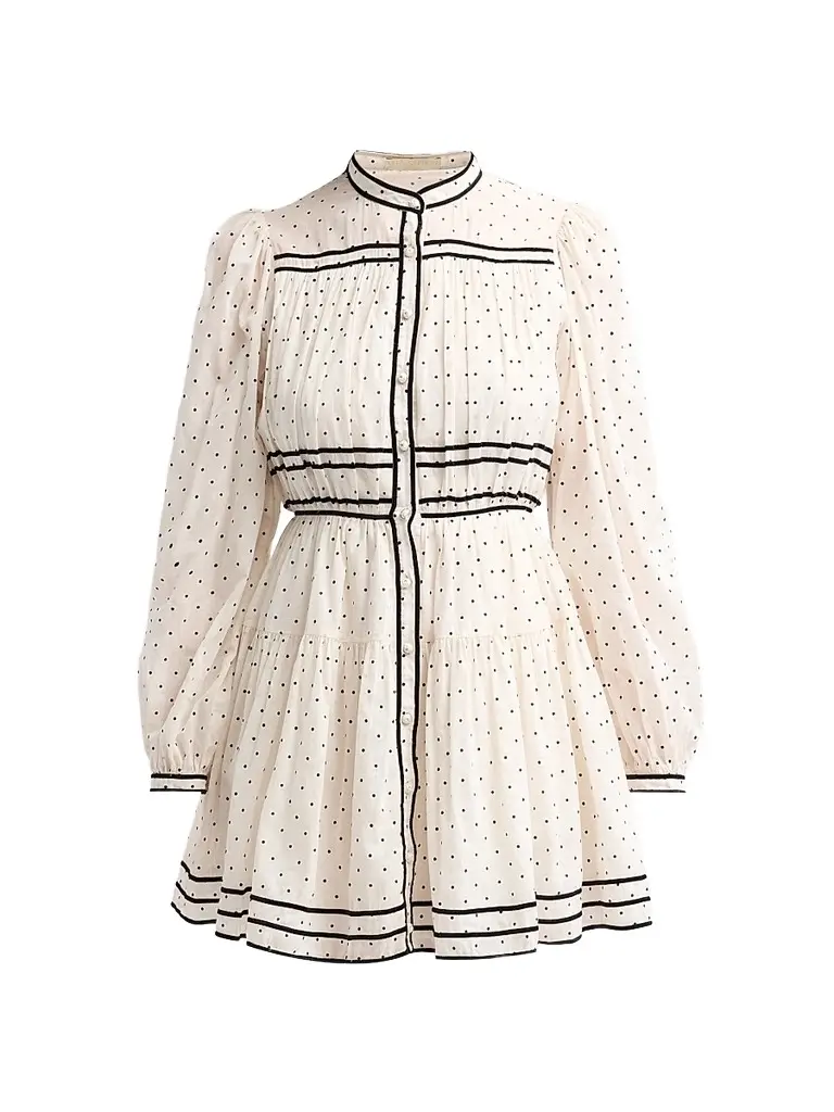 Ulla Johnson Women's Lumi Cotton Mini Dress - Blanc - Size 16 | Image 1 Ulla Johnson Women's Lumi Cotton Mini Dress - Blanc - Size 16 | Image 1