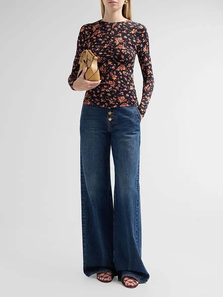 Ulla Johnson Women's Neri Long-Sleeve Jersey Top | Thumbnail 2 Ulla Johnson Women's Neri Long-Sleeve Jersey Top | Thumbnail 2