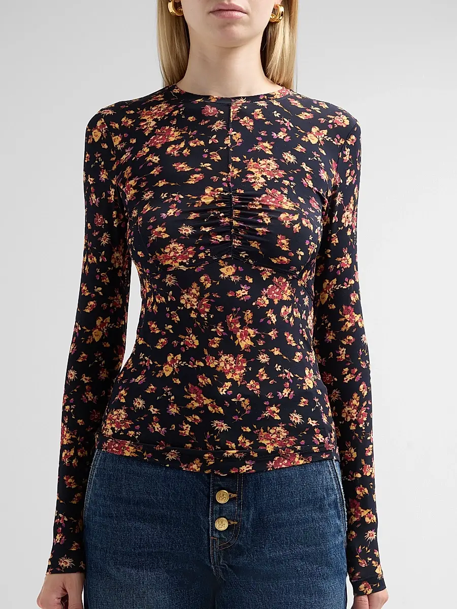 Ulla Johnson Women's Neri Long-Sleeve Jersey Top | Thumbnail 4 Ulla Johnson Women's Neri Long-Sleeve Jersey Top | Thumbnail 4