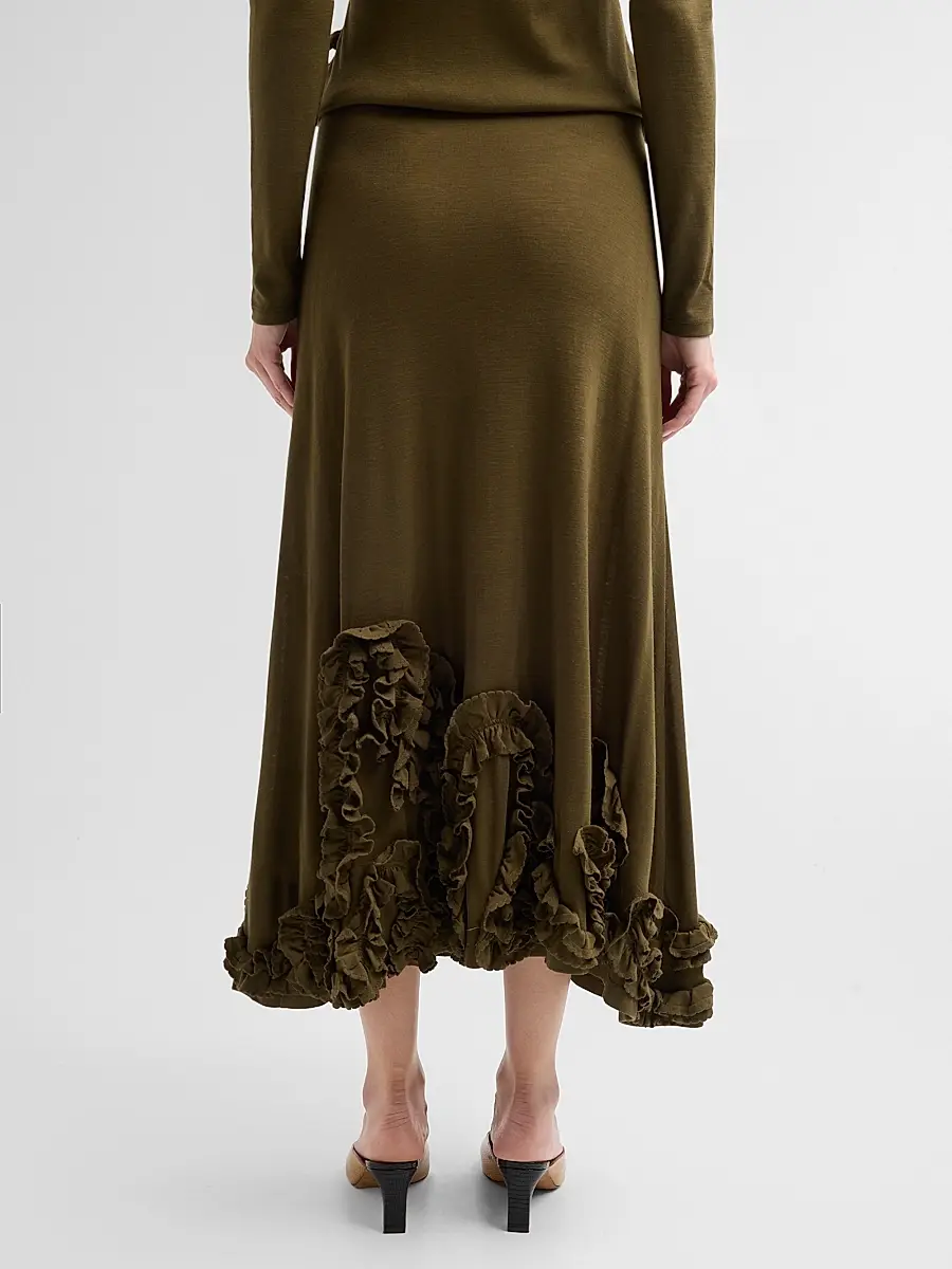 Ulla Johnson Women's Heloise Jersey Midi Skirt | Thumbnail 3