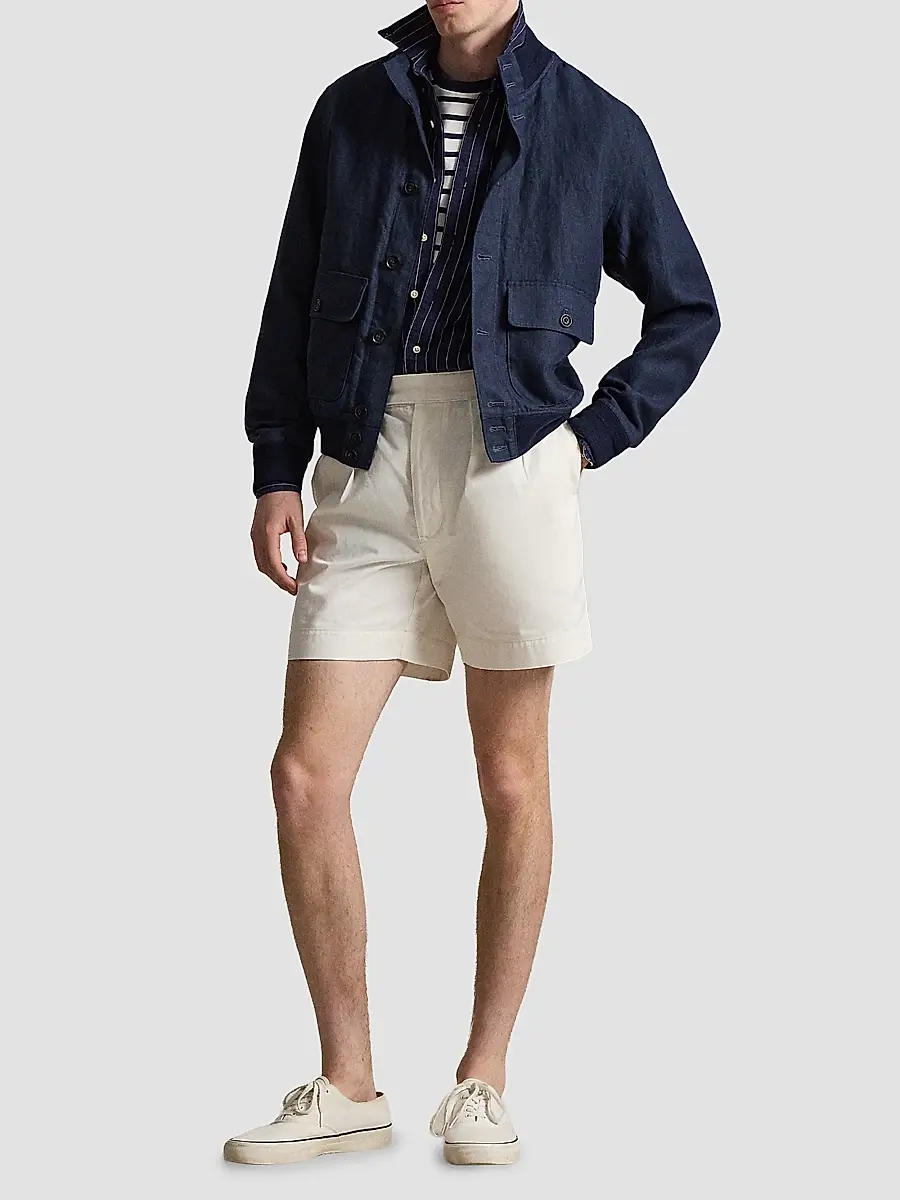 Polo Ralph Lauren Men's Herringbone Linen Jacket | Thumbnail 2 Polo Ralph Lauren Men's Herringbone Linen Jacket | Thumbnail 2
