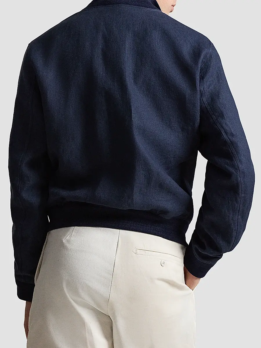 Polo Ralph Lauren Men's Herringbone Linen Jacket | Thumbnail 3 Polo Ralph Lauren Men's Herringbone Linen Jacket | Thumbnail 3
