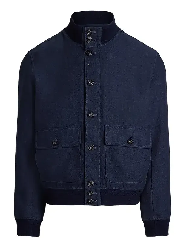 Men's Herringbone Linen Jacket