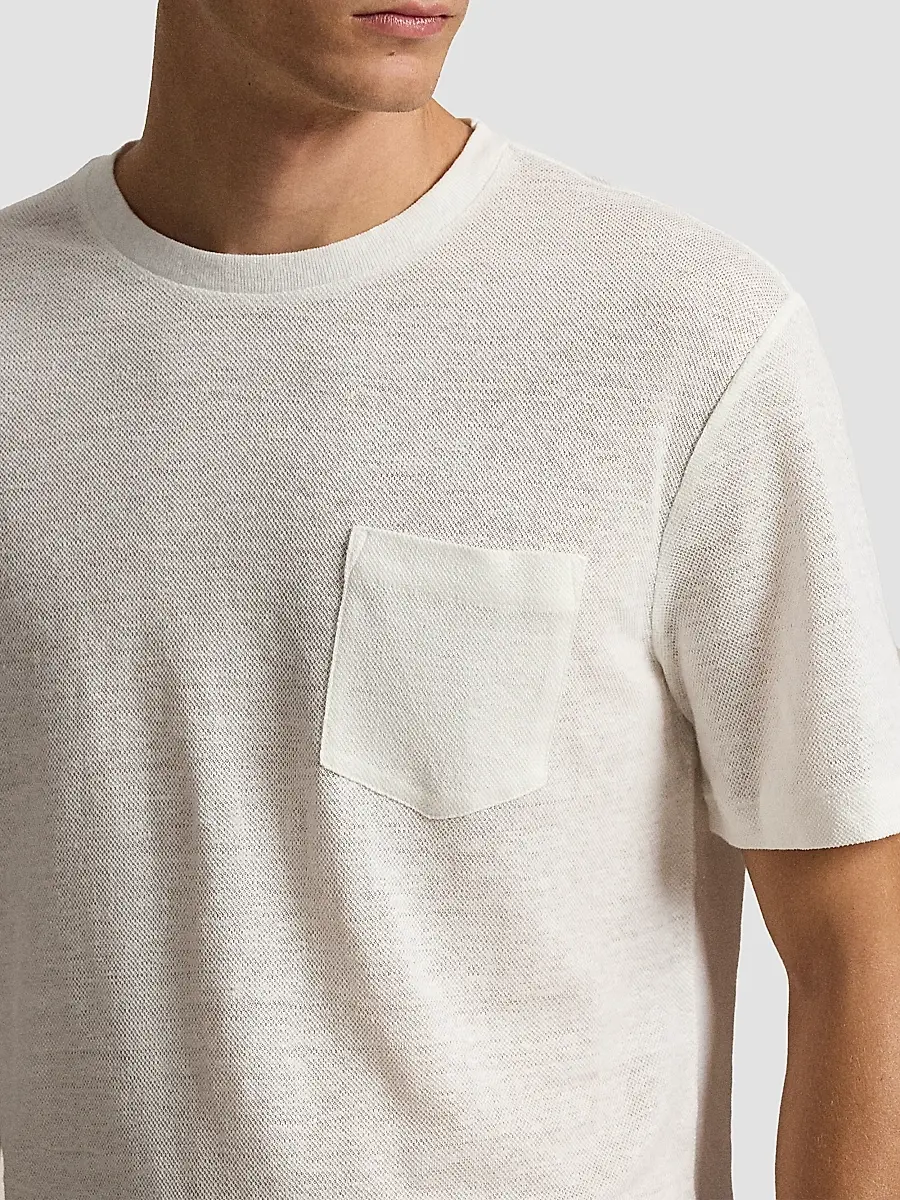 Polo Ralph Lauren Men's Standard-Fit Linen Mesh T-Shirt | Thumbnail 5 Polo Ralph Lauren Men's Standard-Fit Linen Mesh T-Shirt | Thumbnail 5