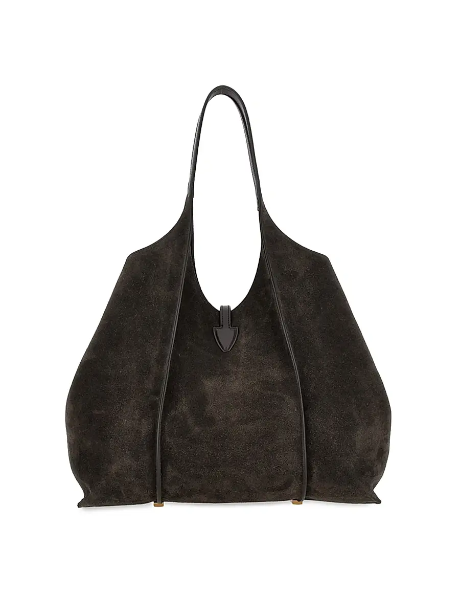 Tod's Women's Medium Suede Shopping Tote Bag | Thumbnail 6 Tod's Women's Medium Suede Shopping Tote Bag | Thumbnail 6