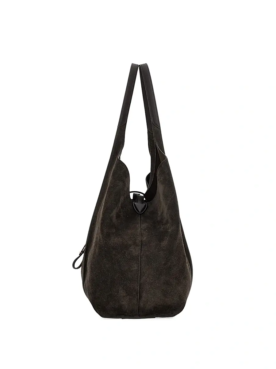 Tod's Women's Medium Suede Shopping Tote Bag | Thumbnail 9 Tod's Women's Medium Suede Shopping Tote Bag | Thumbnail 9