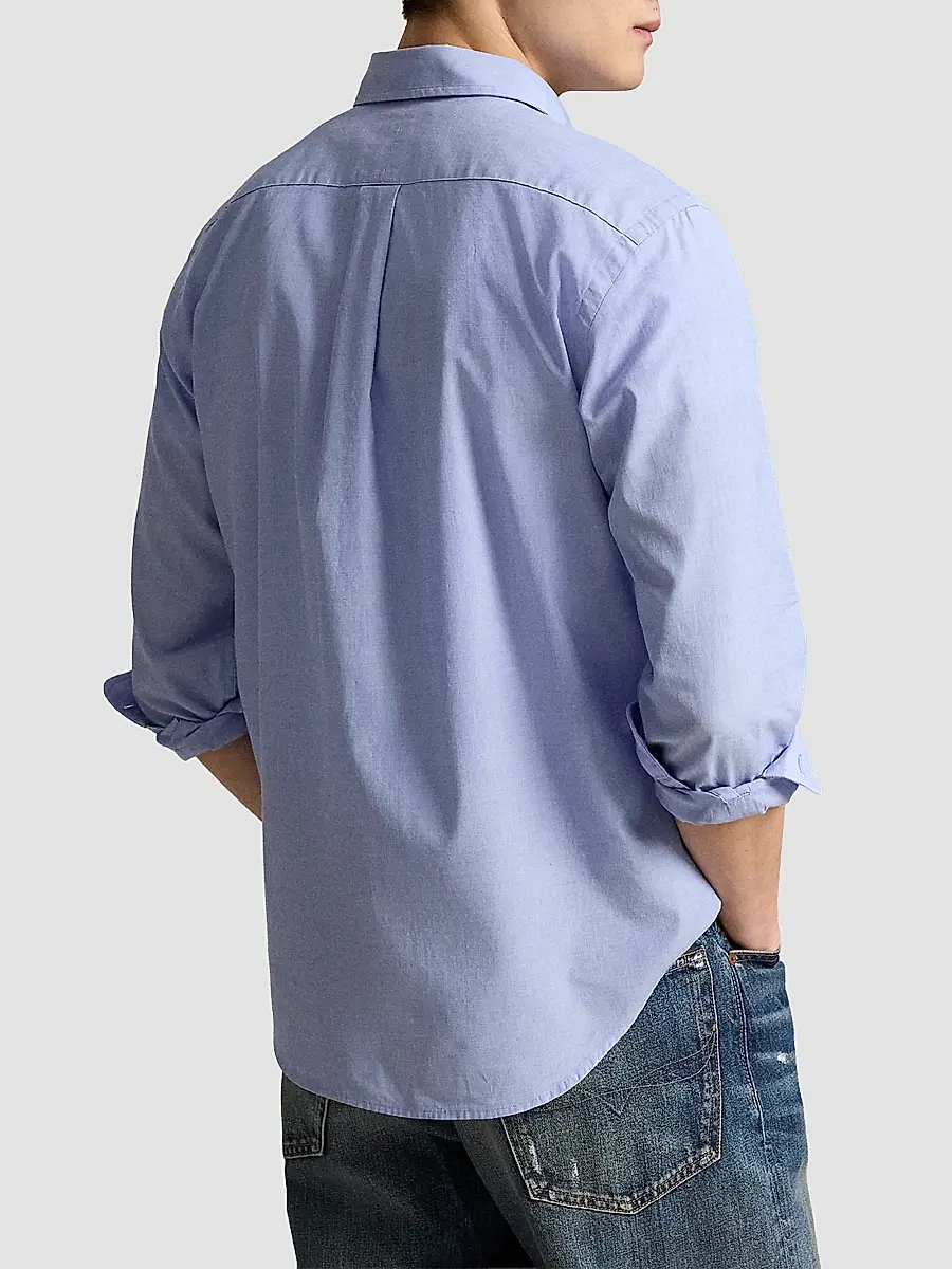 Polo Ralph Lauren Men's Classic-Fit End-on-End Workshirt | Thumbnail 3 Polo Ralph Lauren Men's Classic-Fit End-on-End Workshirt | Thumbnail 3