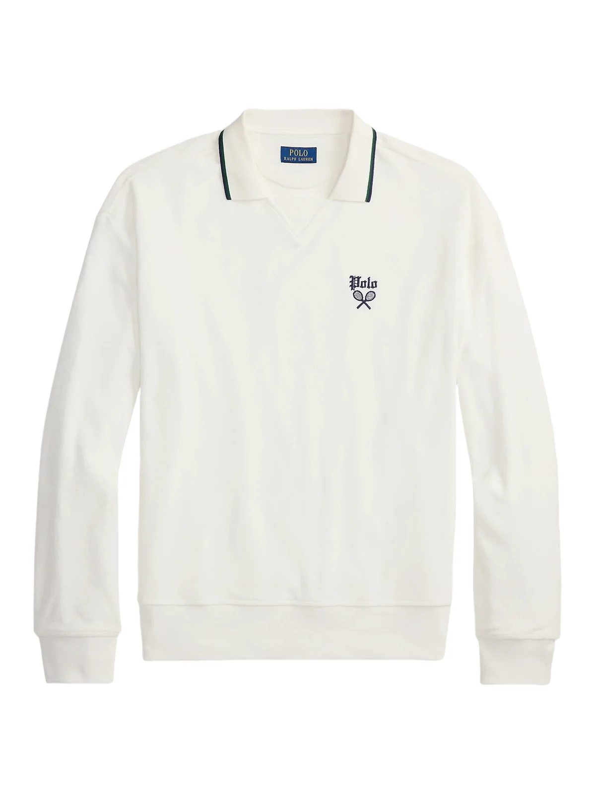 Men's Terry Polo-Collar Sweatshirt Men's Terry Polo-Collar Sweatshirt