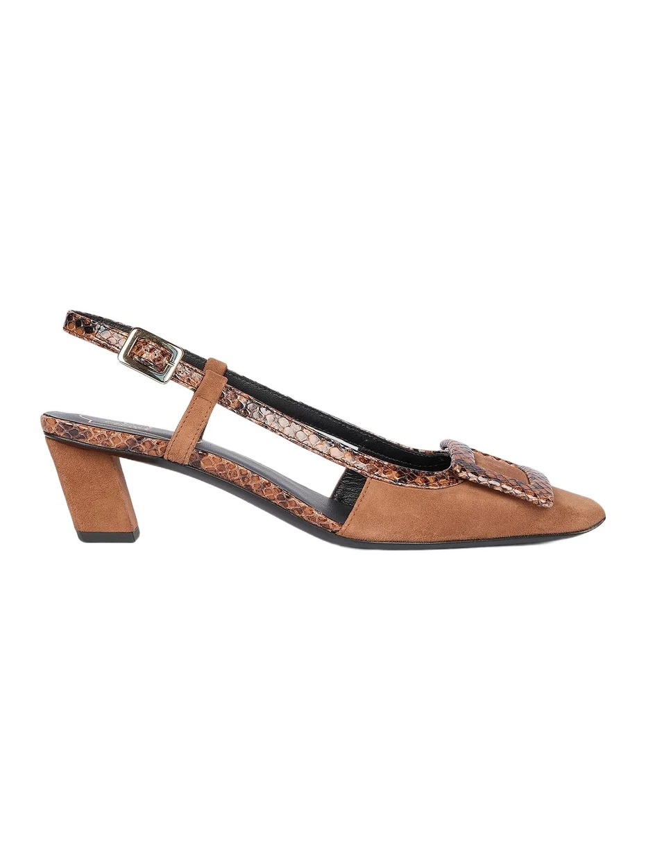 Women's Belle Vivier 45MM Suede Slingback Pumps