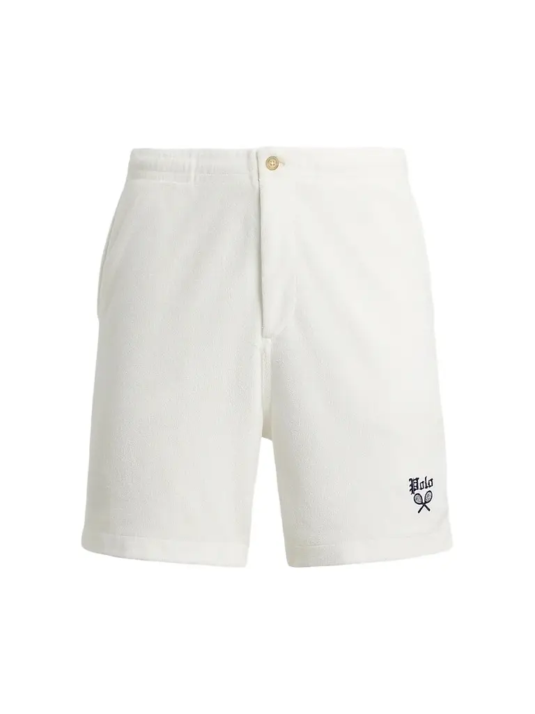 Polo Ralph Lauren Men's Polo Prepster Terry Shorts - White | Image 1 Polo Ralph Lauren Men's Polo Prepster Terry Shorts - White | Image 1