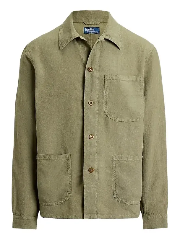 Men's Linen Utility Jacket