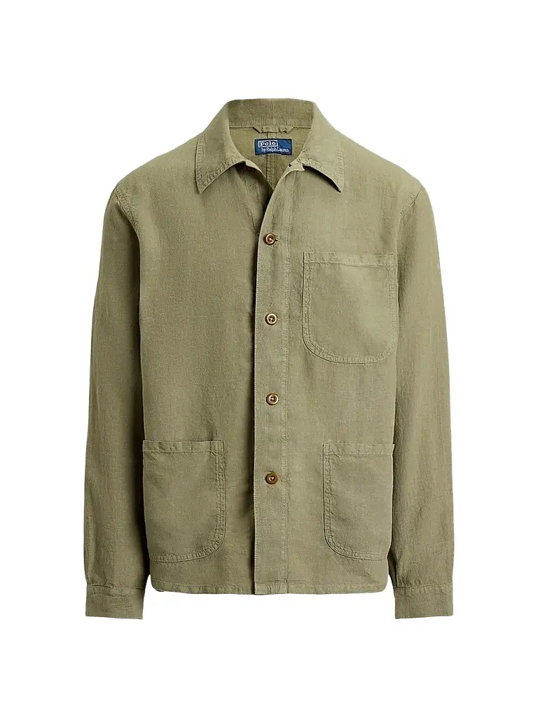Polo Ralph Lauren Men's Linen Utility Jacket | Image 1 Polo Ralph Lauren Men's Linen Utility Jacket | Image 1