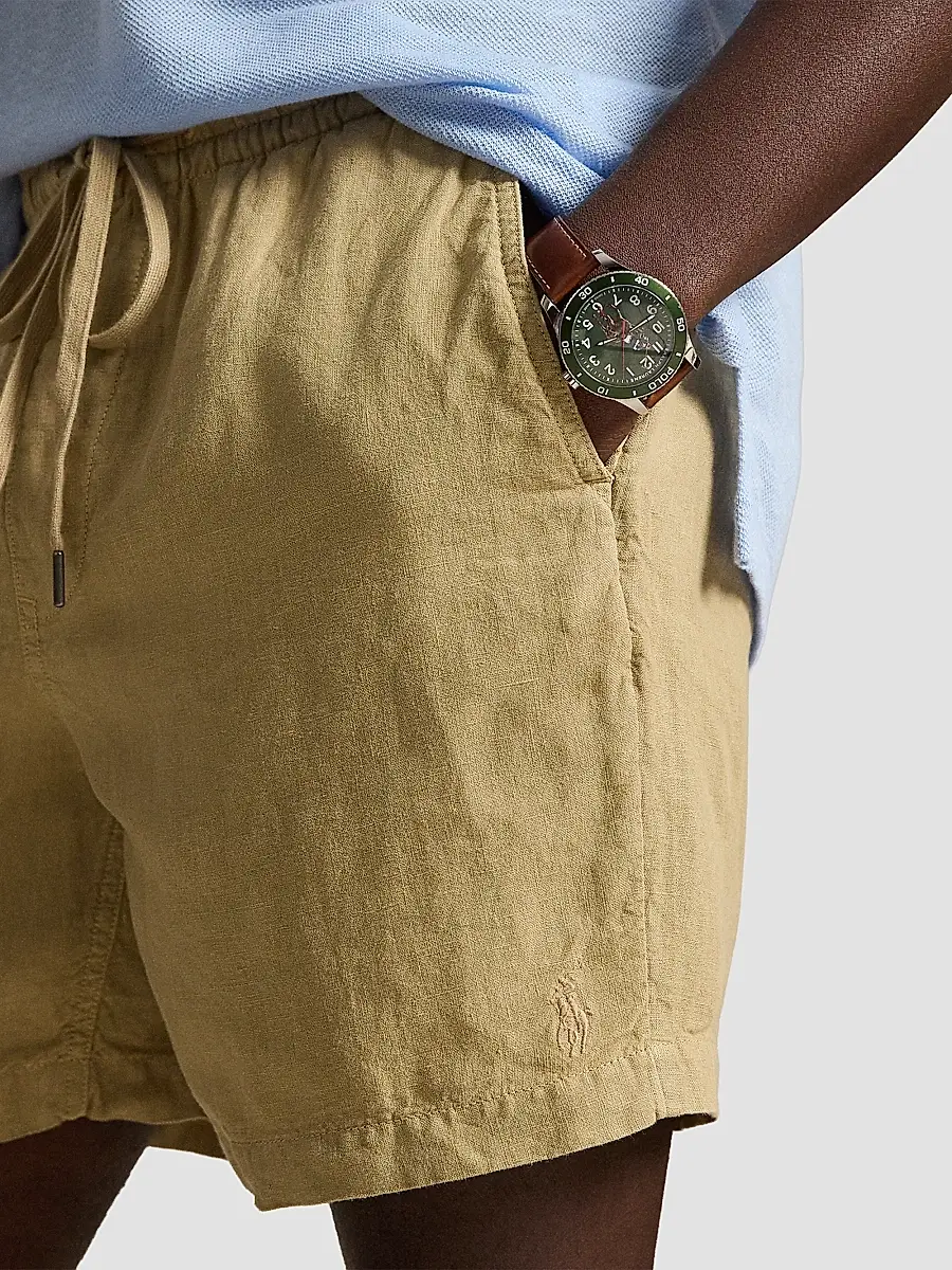 Polo Ralph Lauren Men's Linen Drawstring Shorts | Thumbnail 5 Polo Ralph Lauren Men's Linen Drawstring Shorts | Thumbnail 5