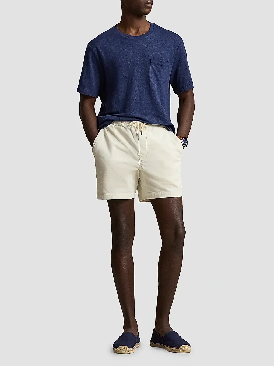 Polo Ralph Lauren Men's Standard-Fit Linen Mesh T-Shirt | Thumbnail 2 Polo Ralph Lauren Men's Standard-Fit Linen Mesh T-Shirt | Thumbnail 2
