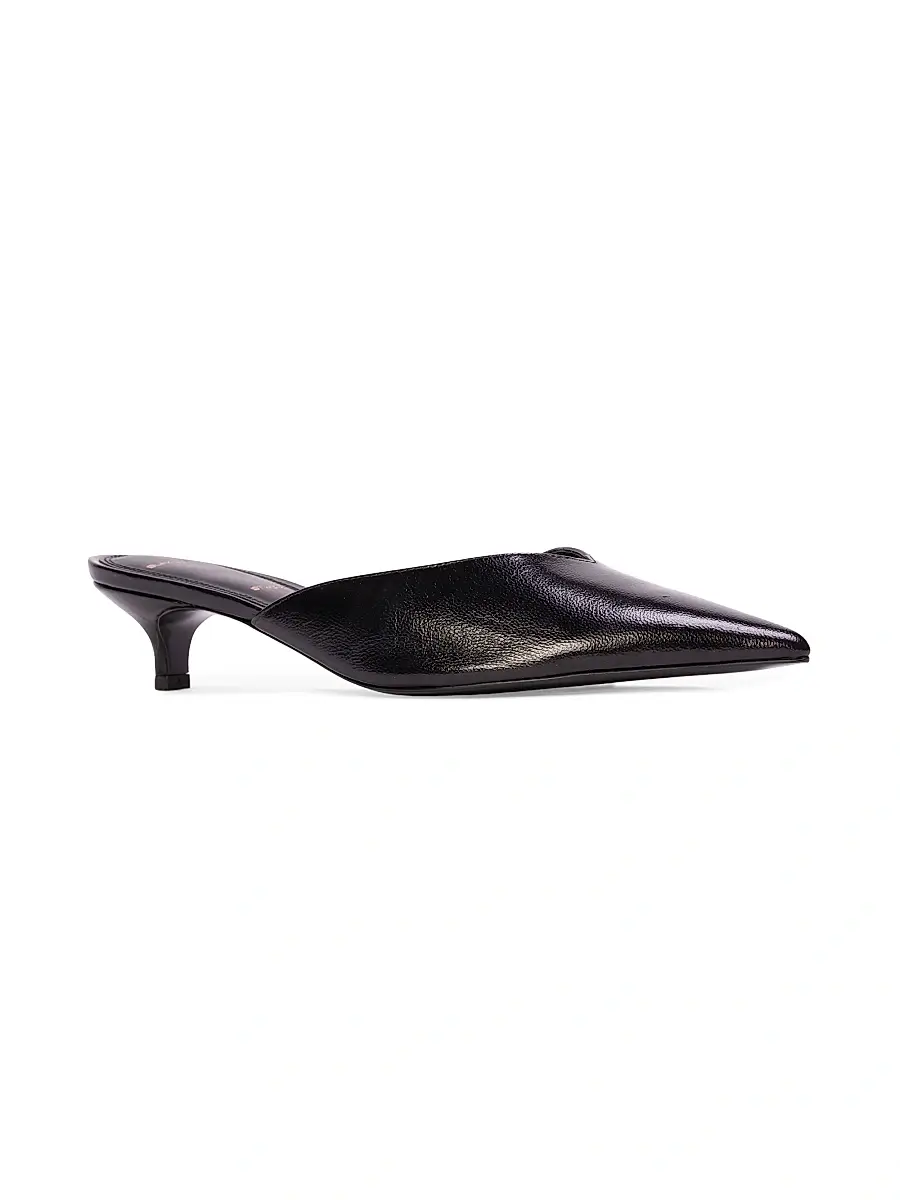 Black Suede Studio Women's Sofia 35MM Slipper Mules | Thumbnail 2 Black Suede Studio Women's Sofia 35MM Slipper Mules | Thumbnail 2