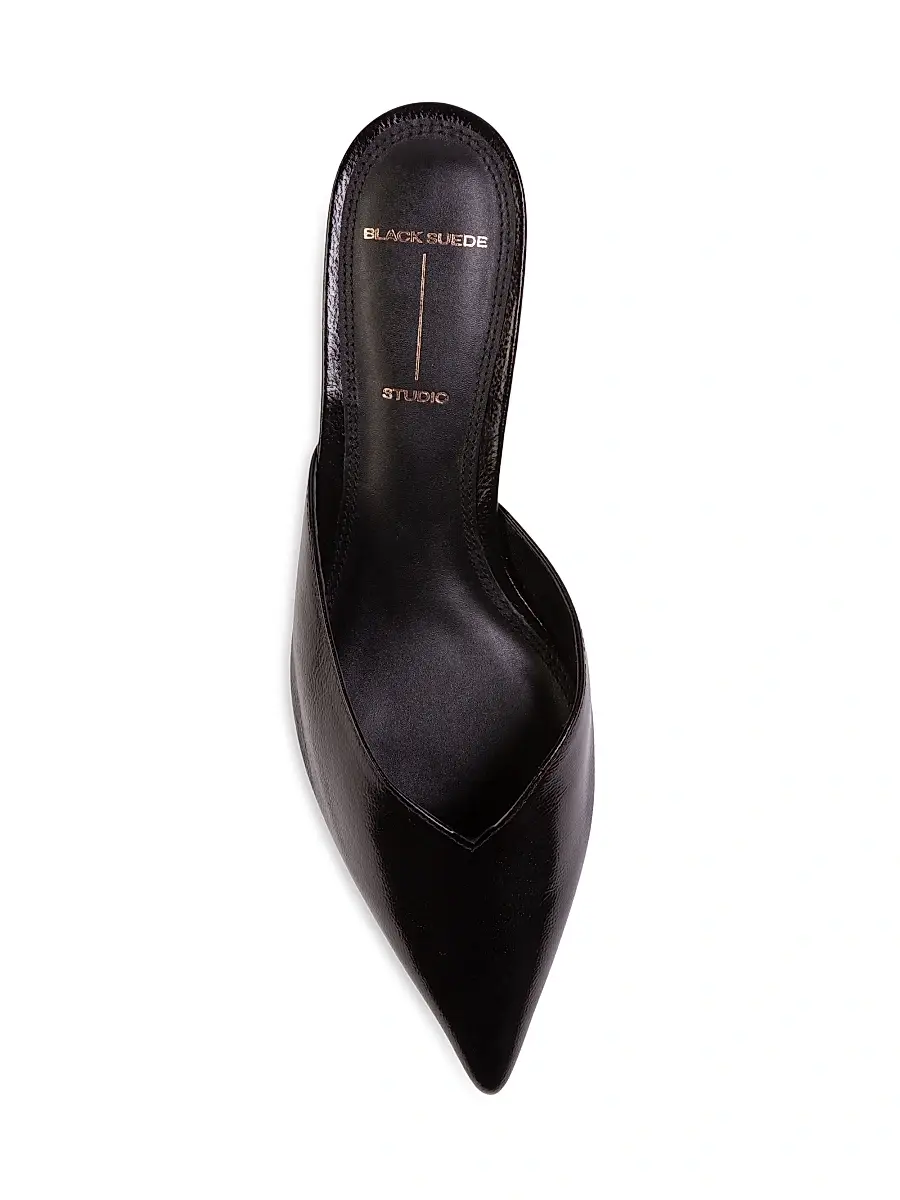 Black Suede Studio Women's Sofia 35MM Slipper Mules | Thumbnail 3 Black Suede Studio Women's Sofia 35MM Slipper Mules | Thumbnail 3