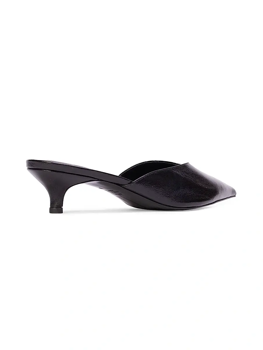 Black Suede Studio Women's Sofia 35MM Slipper Mules | Thumbnail 4 Black Suede Studio Women's Sofia 35MM Slipper Mules | Thumbnail 4