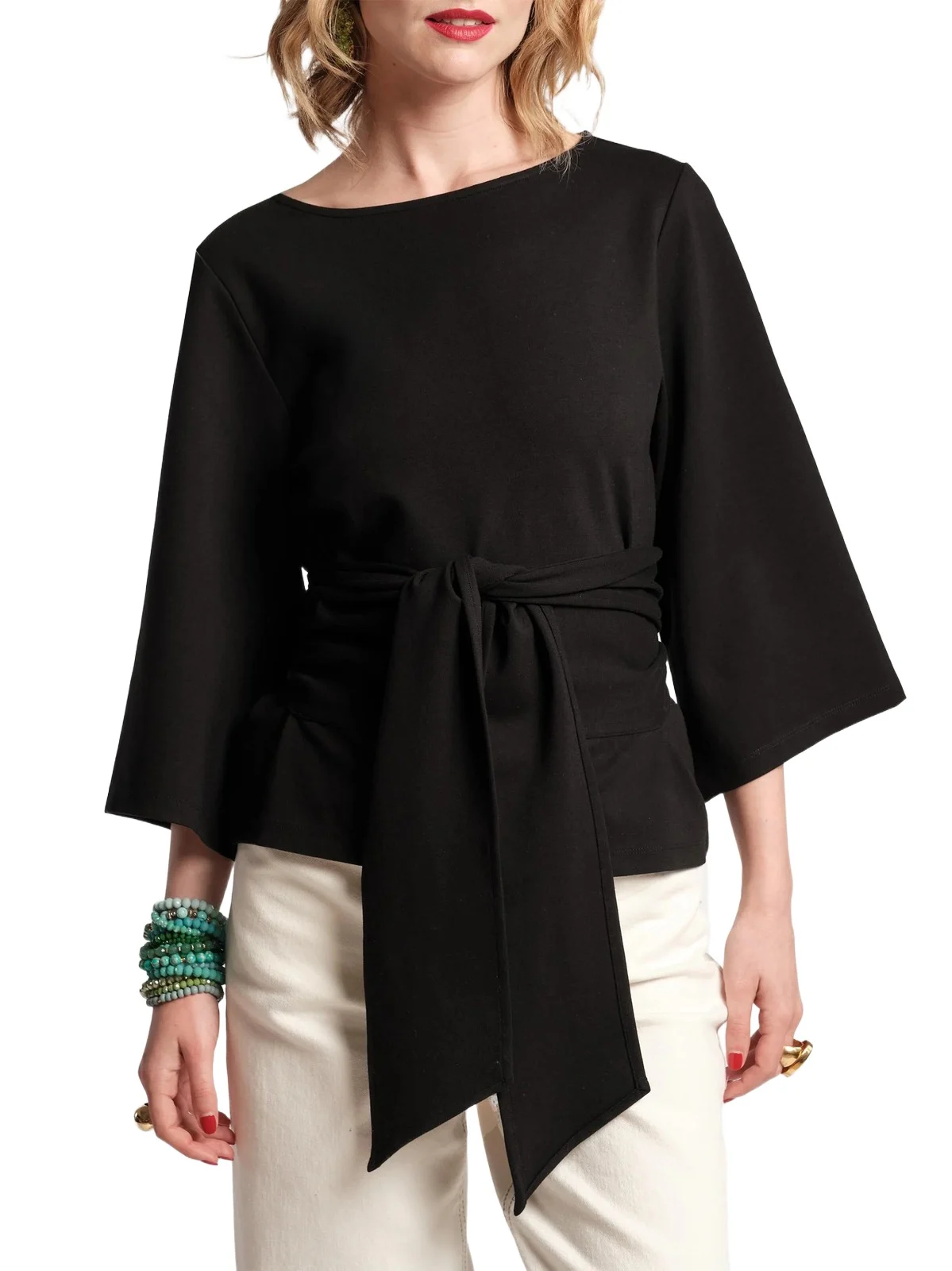 Women's Whitney Wrap Tie-Waist Top Women's Whitney Wrap Tie-Waist Top