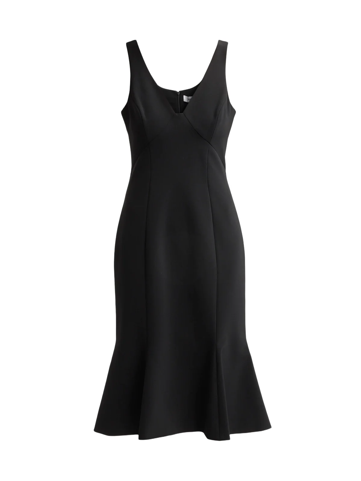 Women's V-Neck Sleeveless Flounce Midi Dress Women's V-Neck Sleeveless Flounce Midi Dress