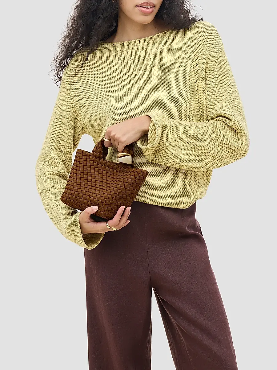Naghedi Women's St. Barths Petit Beads Top Handle Bag | Thumbnail 3 Naghedi Women's St. Barths Petit Beads Top Handle Bag | Thumbnail 3