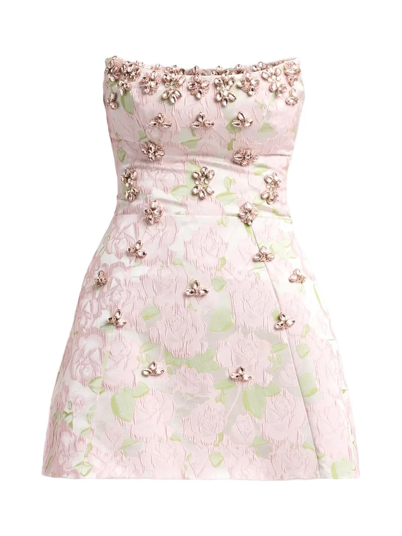 Women's Garden Jacquard Mini Dress Women's Garden Jacquard Mini Dress