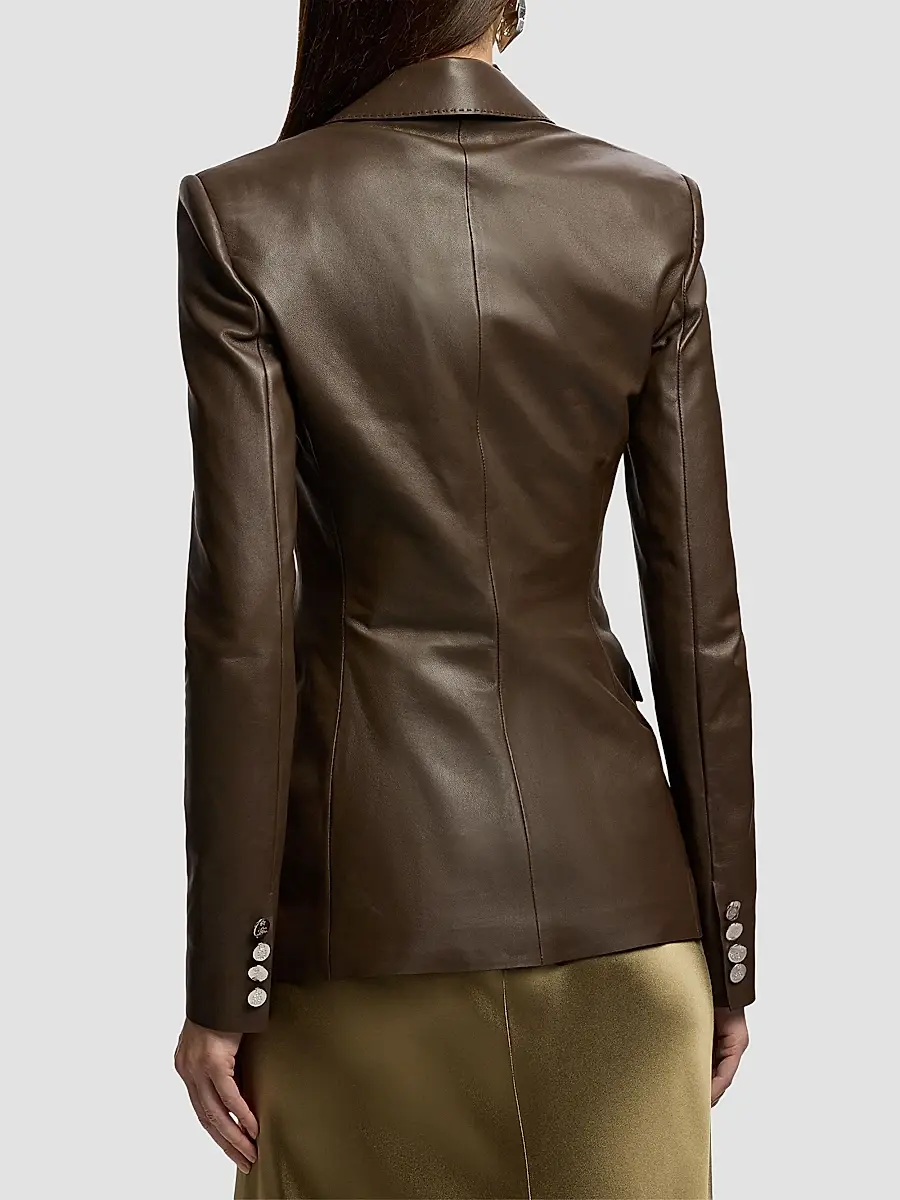 Ralph Lauren Collection Women's Parker Leather Jacket | Thumbnail 3 Ralph Lauren Collection Women's Parker Leather Jacket | Thumbnail 3